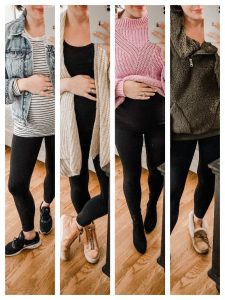 When to start wearing pregnancy outfits with leggings